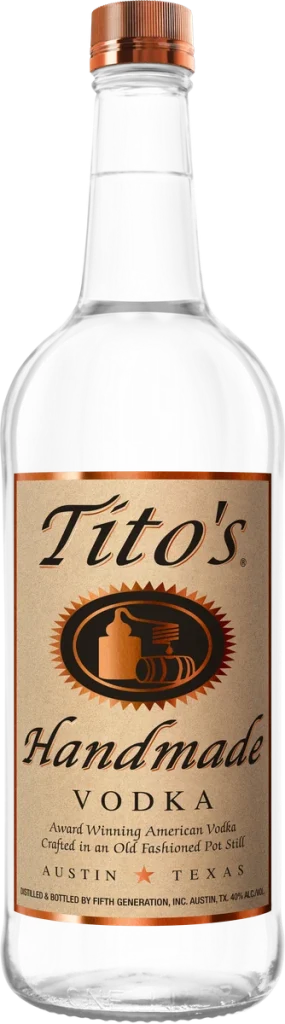 Tito’s Handmade Vodka bottle